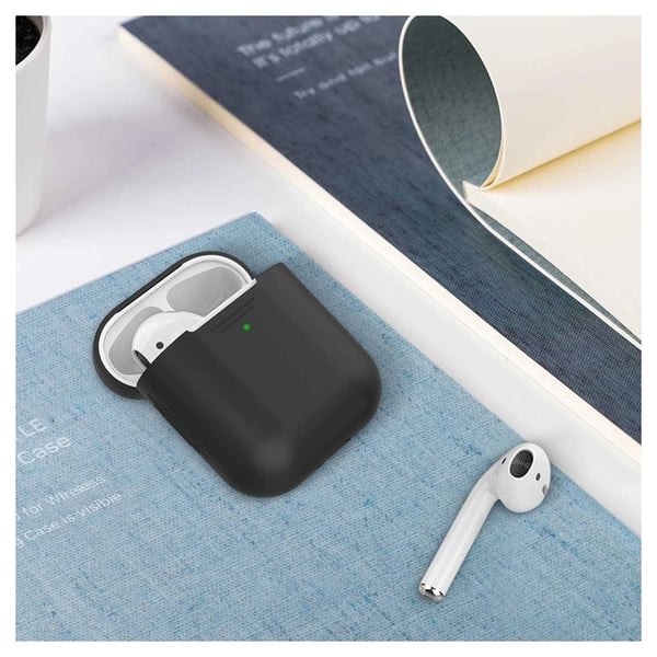 Promate Ultra Slim Silicon Case For Apple Airpods Black Promate Ultra Slim Silicon Case For Apple Airpods Black