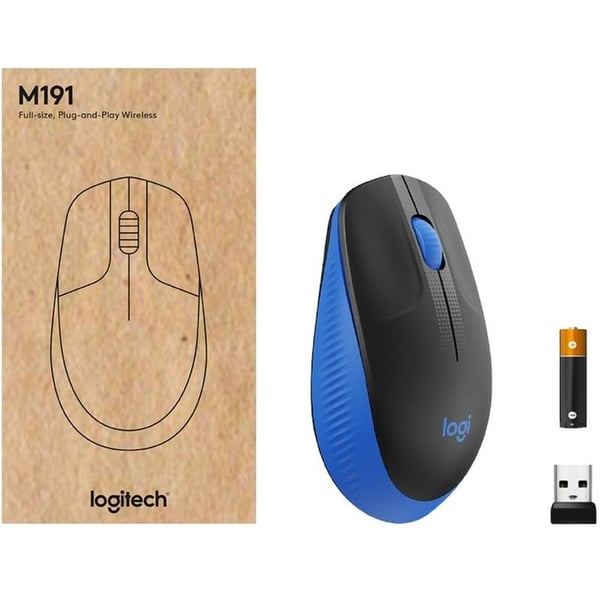 Logitech Full-size Wireless Mouse Charcoal Logitech Full-size Wireless Mouse Charcoal