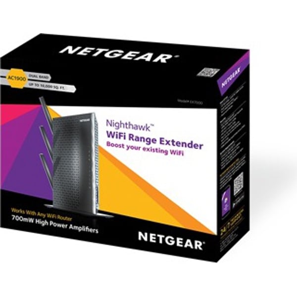 Netgear EX7000100UKS AC1900 Nighthawk Dual Band Wi-Fi Range Extender Netgear EX7000100UKS AC1900 Nighthawk Dual Band Wi-Fi Range Extender