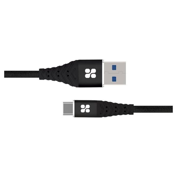 Promate USB-A To USB-C Cable 1.2m Black Promate USB-A To USB-C Cable 1.2m Black