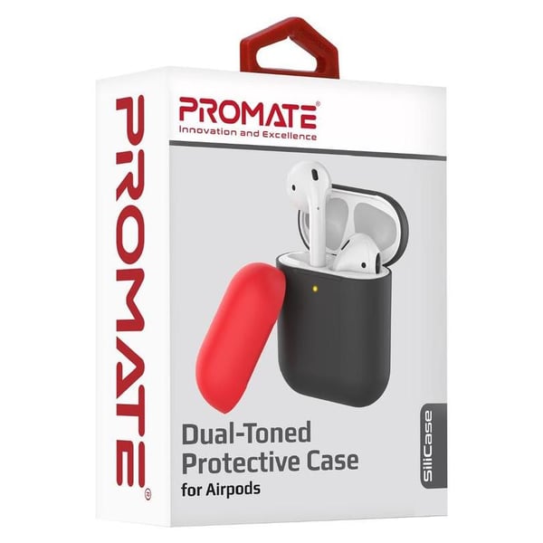 Promate SILICASE Silicon Case For AirPods Black Promate SILICASE Silicon Case For AirPods Black