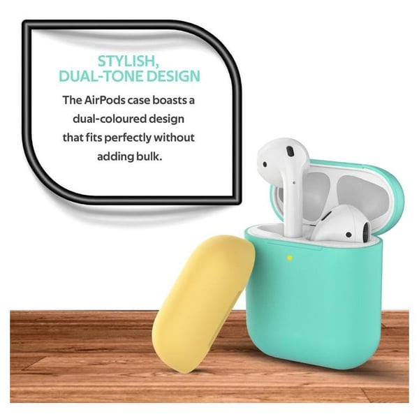 Promate SILICASE Silicon Case For AirPods Green Promate SILICASE Silicon Case For AirPods Green