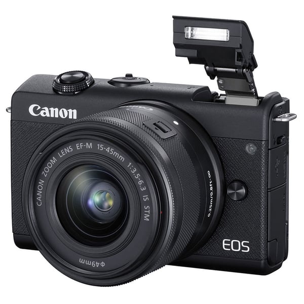Canon EOS M200 Mirrorless Digital Camera With M 15-45mm Lens Black Canon EOS M200 Mirrorless Digital Camera With M 15-45mm Lens Black