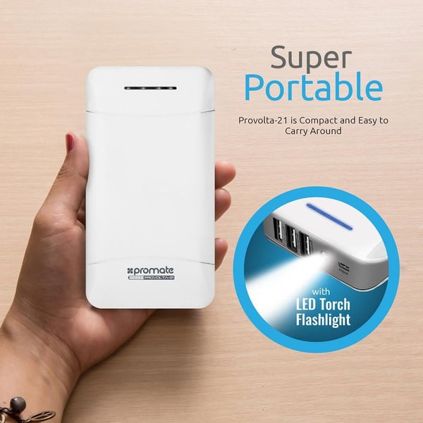Promate Power Bank 20800mAh White Provolta-21 Promate Power Bank 20800mAh White Provolta-21