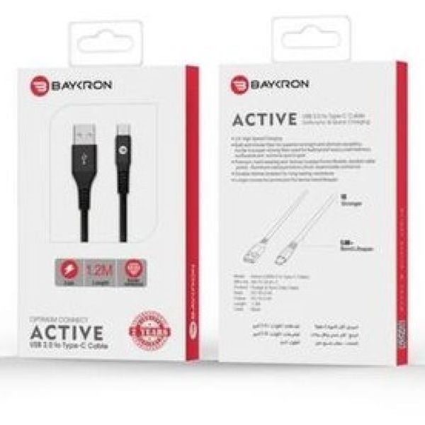 Baykron USB Type-C Cable 1.2m Black Baykron USB Type-C Cable 1.2m Black