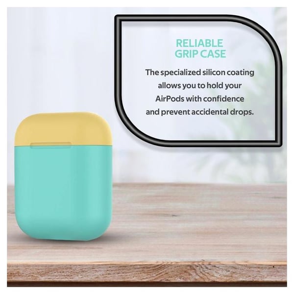 Promate SILICASE Silicon Case For AirPods Green Promate SILICASE Silicon Case For AirPods Green