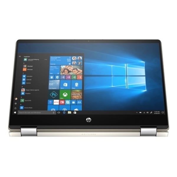 HP Pavilion x360 14-DH0086NE Convertible Touch Laptop - Core i7 1.8GHz 16GB 1TB+256GB 2GB Win10 14inch FHD Gold HP Pavilion x360 14-DH0086NE Convertible Touch Laptop - Core i7 1.8GHz 16GB 1TB+256GB 2GB Win10 14inch FHD Gold
