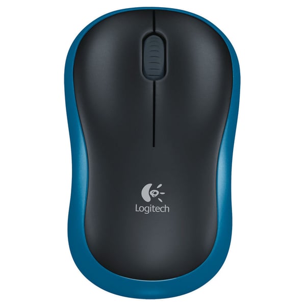 Logitech M185 Wireless Mouse Black/Blue Logitech M185 Wireless Mouse Black/Blue