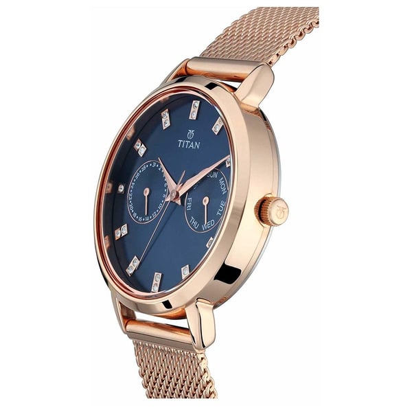 Titan 2569WM05 Sparkle Blue Dial Analog Multi Function Watch For Ladies Titan 2569WM05 Sparkle Blue Dial Analog Multi Function Watch For Ladies