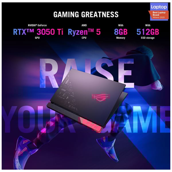 Asus ROG Strix G15 G513QE-HN032T Gaming Laptop - Ryzen 5 8GB 512GB 4GB 3.3GHz Win10 15.6inch FHD Eclipse Grey NVIDIA GeForce RTX 3050 Ti Asus ROG Strix G15 G513QE-HN032T Gaming Laptop - Ryzen 5 8GB 512GB 4GB 3.3GHz Win10 15.6inch FHD Eclipse Grey NVIDIA GeForce RTX 3050 Ti
