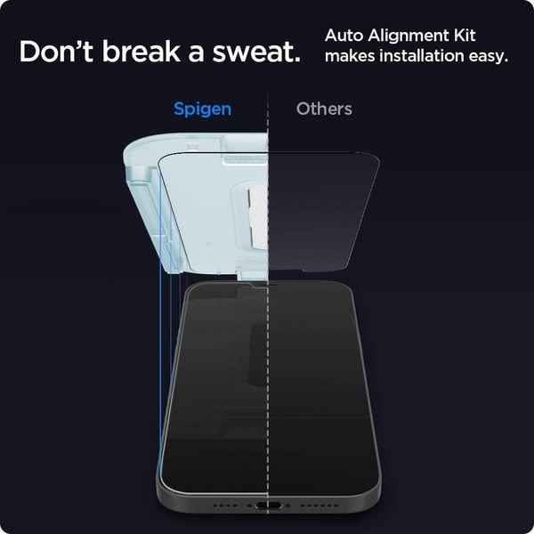 Spigen Glastr Ez Fit (2 Pack) Designed For iPhone 12 And iPhone 12 Pro Screen Protector 6.1-inch Premium Tempered Glass Case Friendly Spigen Glastr Ez Fit (2 Pack) Designed For iPhone 12 And iPhone 12 Pro Screen Protector 6.1-inch Premium Tempered Glass Case Friendly