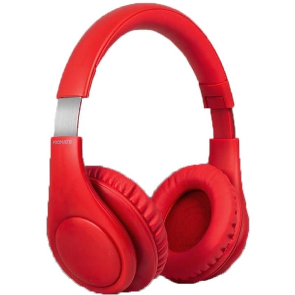 Promate PLUSH Wirless Stereo Headset Red Promate PLUSH Wirless Stereo Headset Red
