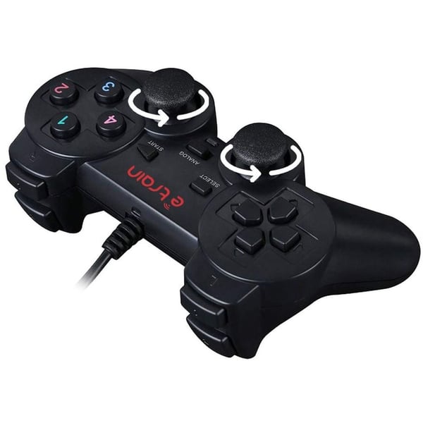 Etrain Wired Game Pad Black Etrain Wired Game Pad Black