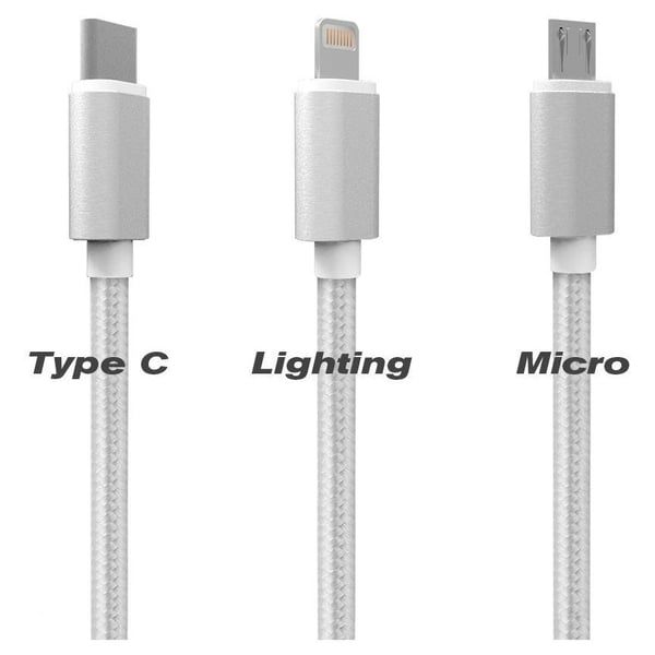 Xcell CB120MLC 3in1 Charging Cable 1M Gold Xcell CB120MLC 3in1 Charging Cable 1M Gold