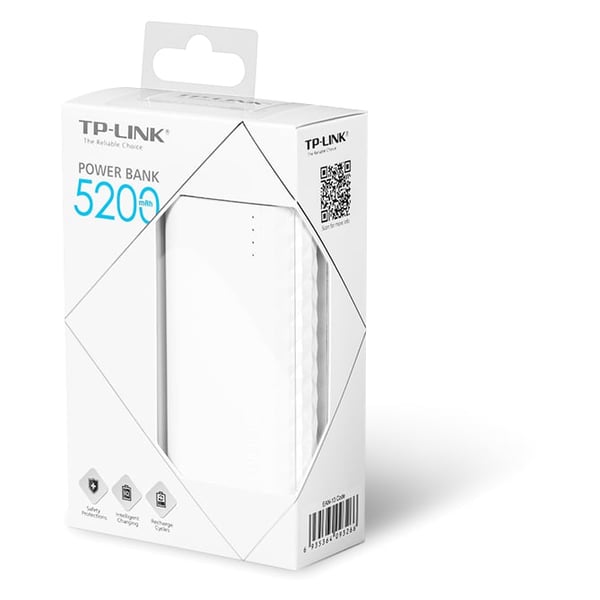 TP Link 5200mAh Power Bank - White TP Link 5200mAh Power Bank - White