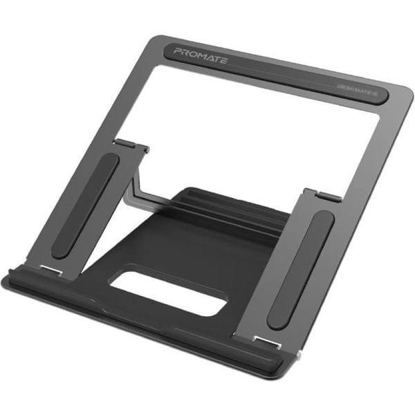 Promate Multi Level Adjustable Laptop Stand Grey Promate Multi Level Adjustable Laptop Stand Grey