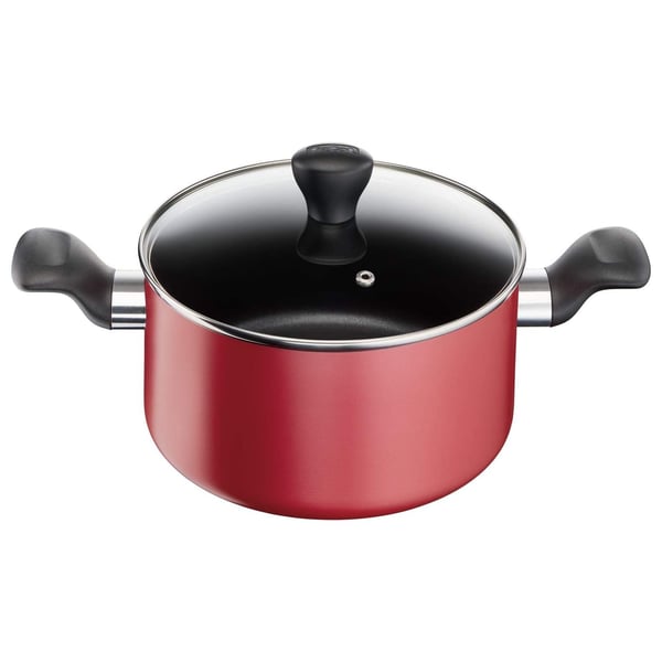 Tefal Super Cook Non Stick W/Thermo-Spot 12 Pcs Cooking Set Red B243SC85 Tefal Super Cook Non Stick W/Thermo-Spot 12 Pcs Cooking Set Red B243SC85