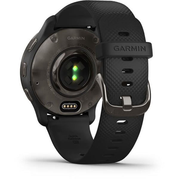 Garmin 010-02496-11 Venu 2 Plus Slate Stainless Steel Bezel Smartwatch Black Garmin 010-02496-11 Venu 2 Plus Slate Stainless Steel Bezel Smartwatch Black
