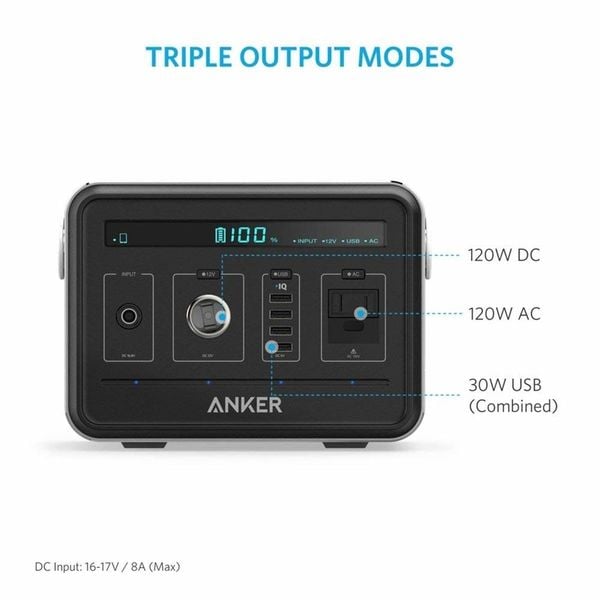 Anker Multi-Function PowerHouse Charger Silver Anker Multi-Function PowerHouse Charger Silver