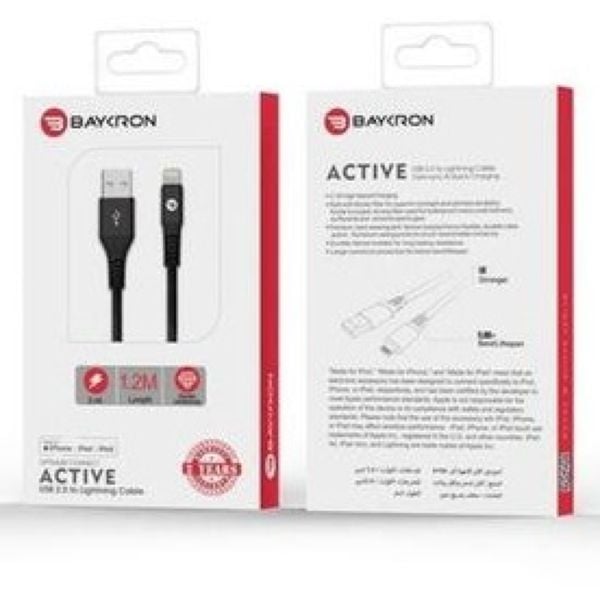 Baykron Lightning Cable 1.2m Black Baykron Lightning Cable 1.2m Black