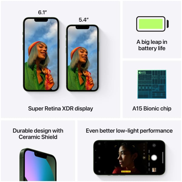iPhone 13 128GB Green with Facetime - Middle East Version iPhone 13 128GB Green with Facetime - Middle East Version