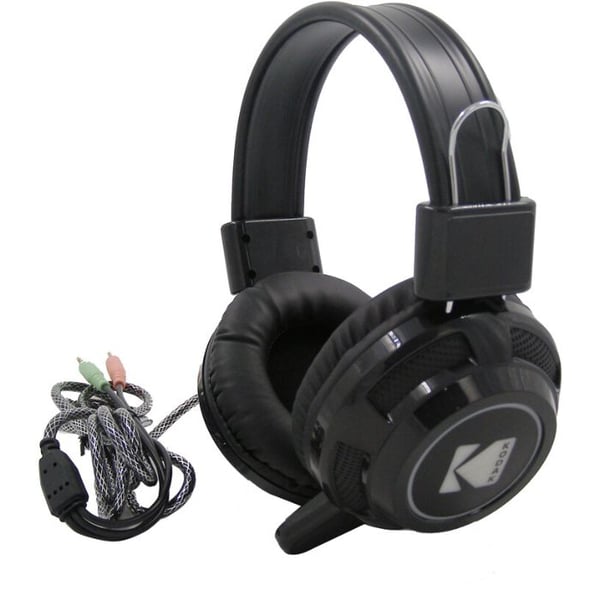 Kodak WHWM-5703 Dual Aux With USB Wired Over Ear Headset Black Kodak WHWM-5703 Dual Aux With USB Wired Over Ear Headset Black