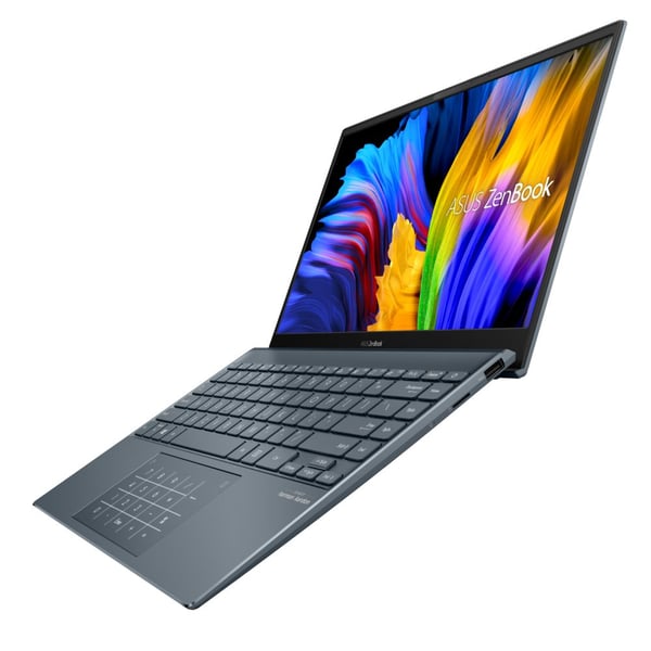 Asus Zenbook 13 UX325EA-KG287T Laptop - Core i7 2.8GHz 16GB 1TB Shared Win10Home 13.3inch FHD Pine Grey English/Arabic Keyboard Asus Zenbook 13 UX325EA-KG287T Laptop - Core i7 2.8GHz 16GB 1TB Shared Win10Home 13.3inch FHD Pine Grey English/Arabic Keyboard