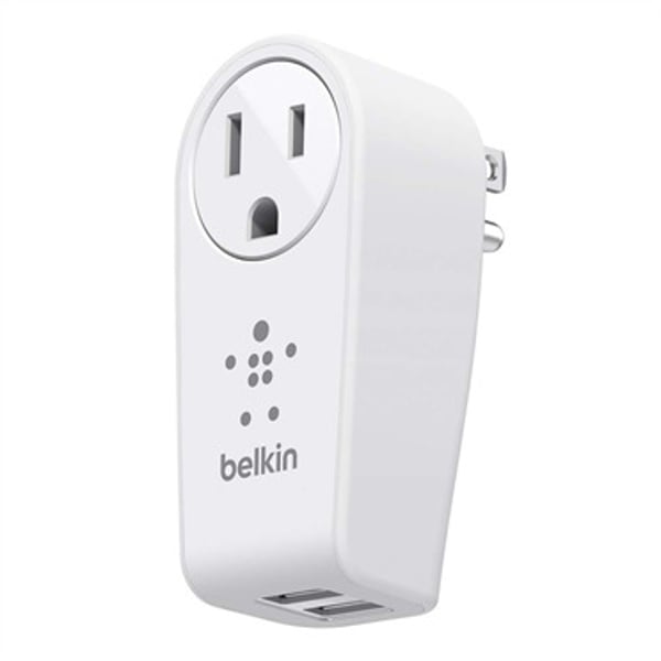 Belkin F8M102AF BOOST UP 2 Port Swivel Charger W/Outlet White Belkin F8M102AF BOOST UP 2 Port Swivel Charger W/Outlet White