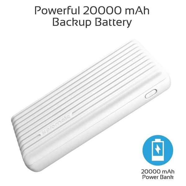 Promate Power Bank 20000mAh White Promate Power Bank 20000mAh White