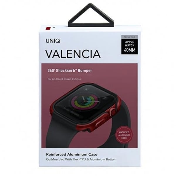Uniq Apple Watch 40mm Valencia Case Crimson Red Uniq Apple Watch 40mm Valencia Case Crimson Red