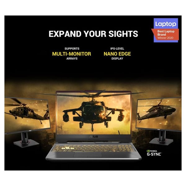 Asus FX506LI-BQ057T Gaming Laptop - Core i5 2.5GHz 8GB 512GB 4GB Win10 15.6inch FHD Black English/Arabic Keyboard Asus FX506LI-BQ057T Gaming Laptop - Core i5 2.5GHz 8GB 512GB 4GB Win10 15.6inch FHD Black English/Arabic Keyboard