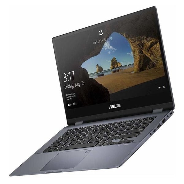 Asus VivoBook Flip 14 TP412FA-EC357T Convertible Touch Laptop - Core i5 1.6GHz 8GB 256GB Shared Win10 14inch FHD Star Grey English/Arabic Keyboard Asus VivoBook Flip 14 TP412FA-EC357T Convertible Touch Laptop - Core i5 1.6GHz 8GB 256GB Shared Win10 14inch FHD Star Grey English/Arabic Keyboard
