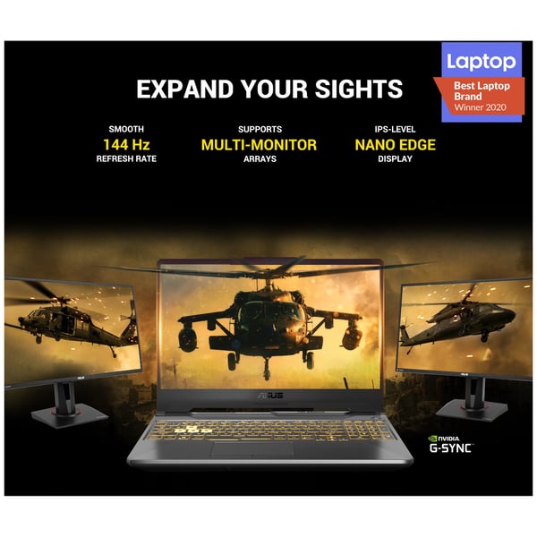 Asus TUF F15 FX506LU-HN110T Gaming Laptop - Core i7 2.2GHz 16GB 1TB 6GB Win10 15.6inch FHD Fortress Grey NVIDIA GeForce GTX 1660Ti Asus TUF F15 FX506LU-HN110T Gaming Laptop - Core i7 2.2GHz 16GB 1TB 6GB Win10 15.6inch FHD Fortress Grey NVIDIA GeForce GTX 1660Ti
