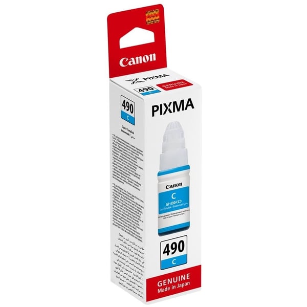 Canon Inkjet Cartridge Cyan GI490C 0664C001AA Canon Inkjet Cartridge Cyan GI490C 0664C001AA