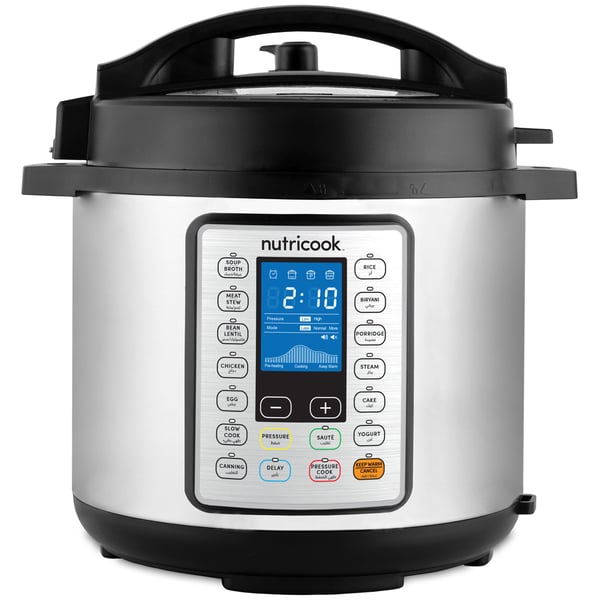 Nutricook Smart Pot Prime Pressure Cooker 8 Litres NC-SPPR8 Nutricook Smart Pot Prime Pressure Cooker 8 Litres NC-SPPR8