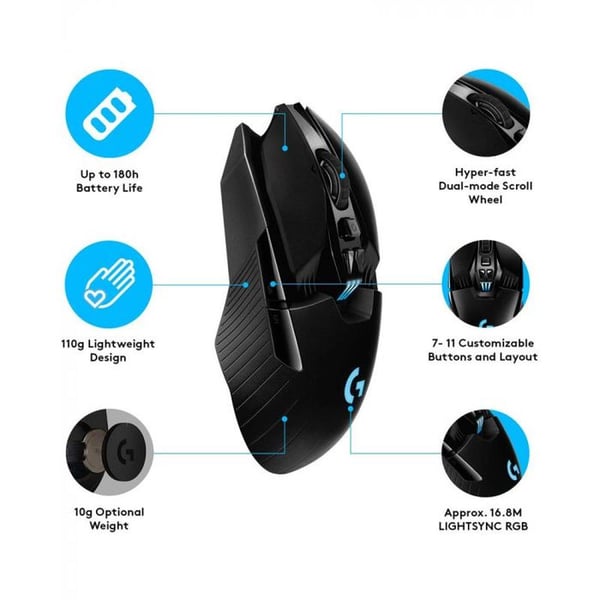 Logitech G903 Hero Wireless Gaming Mouse Logitech G903 Hero Wireless Gaming Mouse