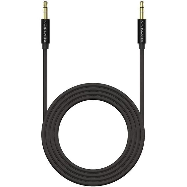 Baykron Stereo 3.5mm AUX Cable 1.2m Black Baykron Stereo 3.5mm AUX Cable 1.2m Black