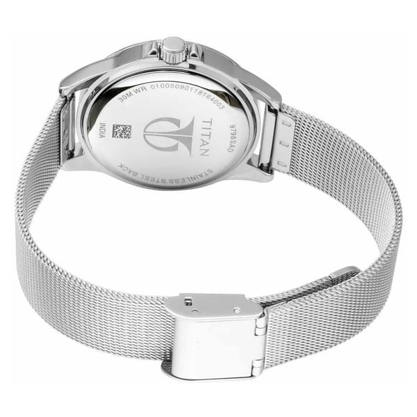 Titan 9798SM04 Sparkle Blue Dial Analog Watch For Ladies Titan 9798SM04 Sparkle Blue Dial Analog Watch For Ladies
