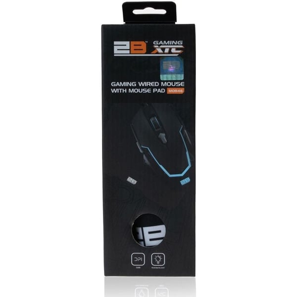 2B Gaming Mouse With Mouse Pad Bla 2B Gaming Mouse With Mouse Pad Bla