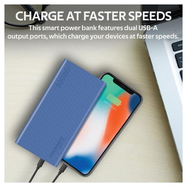 Promate Power Bank 20000mAh Blue Promate Power Bank 20000mAh Blue