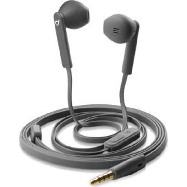 Cellular Line MANTISDG Capsule Shaped Stereo Earphones W/ Microphone Grey Cellular Line MANTISDG Capsule Shaped Stereo Earphones W/ Microphone Grey