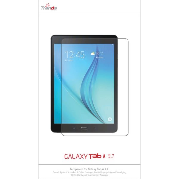 Trands TRSP2191 Tempered Glass Screen Protector For Galaxy Tab A 9.7inch Trands TRSP2191 Tempered Glass Screen Protector For Galaxy Tab A 9.7inch