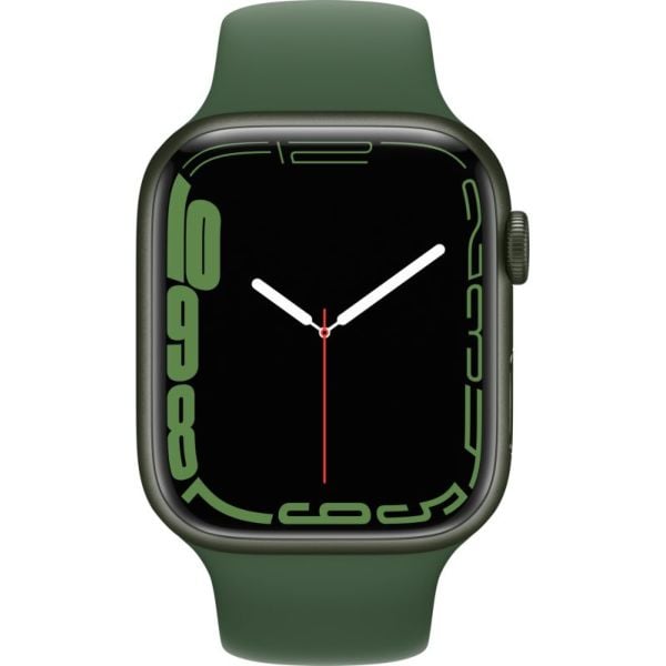 Apple Watch Series 7 GPS, 45mm Green Aluminium Case with Clover Sport Band Apple Watch Series 7 GPS, 45mm Green Aluminium Case with Clover Sport Band