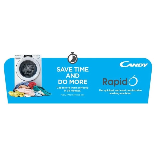 Candy ROW4966DHRR/1-199/ 9kg Washer & 6 kg Dryer 11110 Candy ROW4966DHRR/1-199/ 9kg Washer & 6 kg Dryer 11110