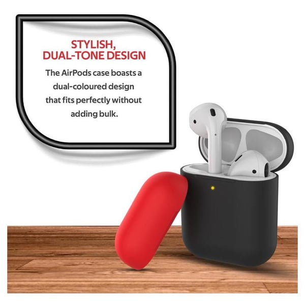 Promate SILICASE Silicon Case For AirPods Black Promate SILICASE Silicon Case For AirPods Black