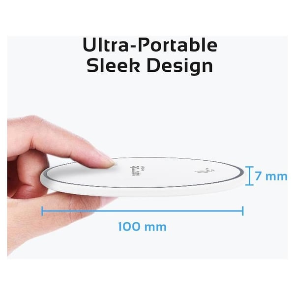 Promate Wireless Charging Dock White Promate Wireless Charging Dock White