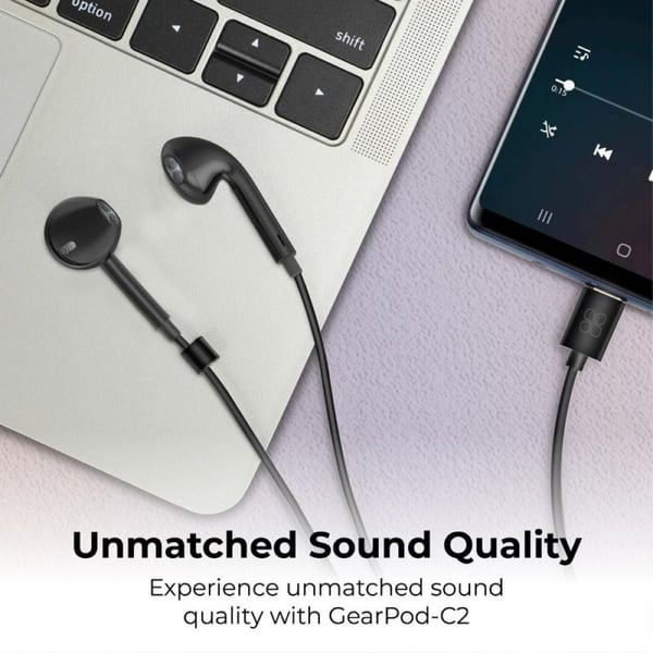 Promate Gearpod-C2-B In Ear Type-C Headset Black Promate Gearpod-C2-B In Ear Type-C Headset Black