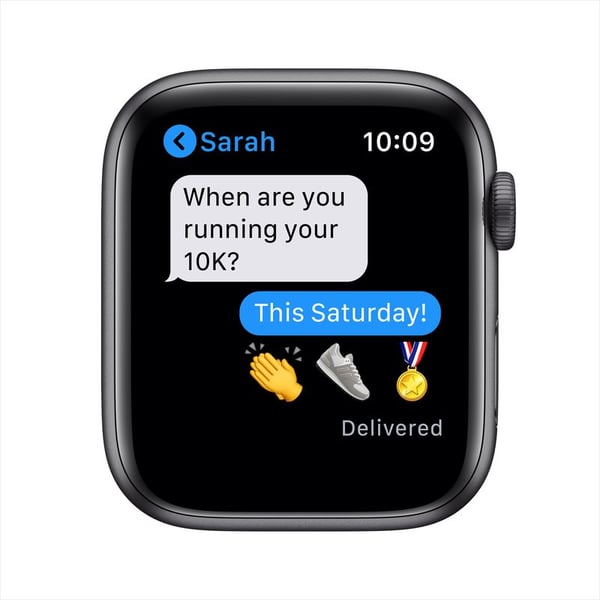 Apple Watch Series 6 GPS 44mm Space Grey Aluminum Case with Black Sport Band Apple Watch Series 6 GPS 44mm Space Grey Aluminum Case with Black Sport Band