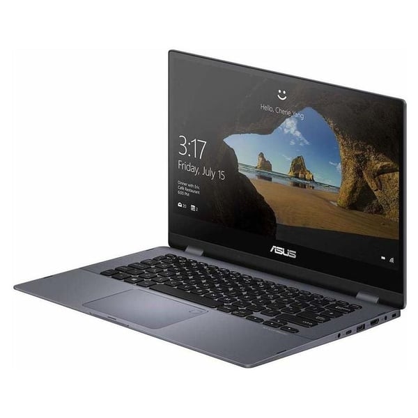 Asus VivoBook Flip 14 TP412FA-EC357T Convertible Touch Laptop - Core i5 1.6GHz 8GB 256GB Shared Win10 14inch FHD Star Grey English/Arabic Keyboard Asus VivoBook Flip 14 TP412FA-EC357T Convertible Touch Laptop - Core i5 1.6GHz 8GB 256GB Shared Win10 14inch FHD Star Grey English/Arabic Keyboard