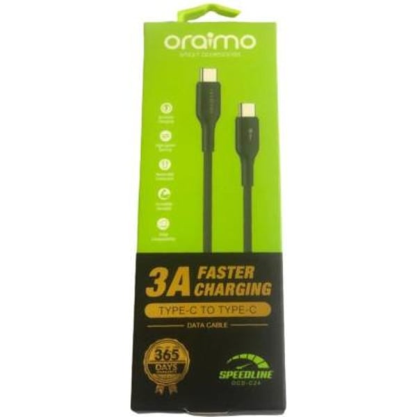 Oraimo Type-C Cable 1m Black Oraimo Type-C Cable 1m Black